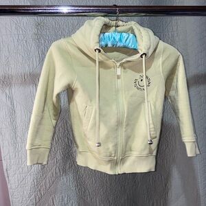 CRIMSOUNE CLUB, SUNDAY FUNDAY Girls Hoodie,Green,(Size 5-6 Yrs.),Used ~6463-C001